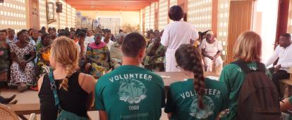 Medical awareness campaign in Togo Volunteers join a medical awareness campaign in Togo